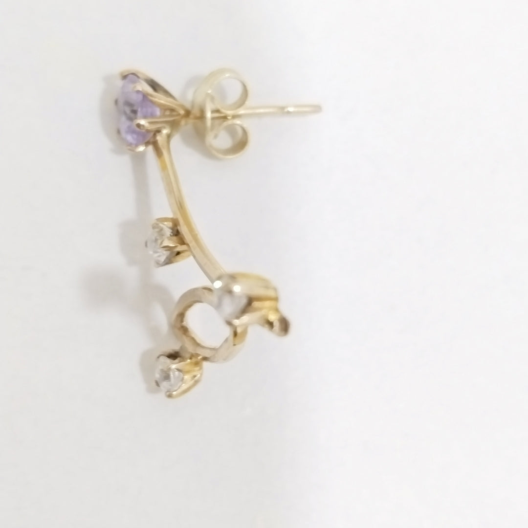 ARETES PAR ORO 14 K 3.1 GRMS (SEMINUEVO)