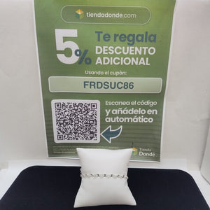PULSERA TEJIDO ESPECIAL PLATA .925 18 CM 3.2 GR (NUEVO)
