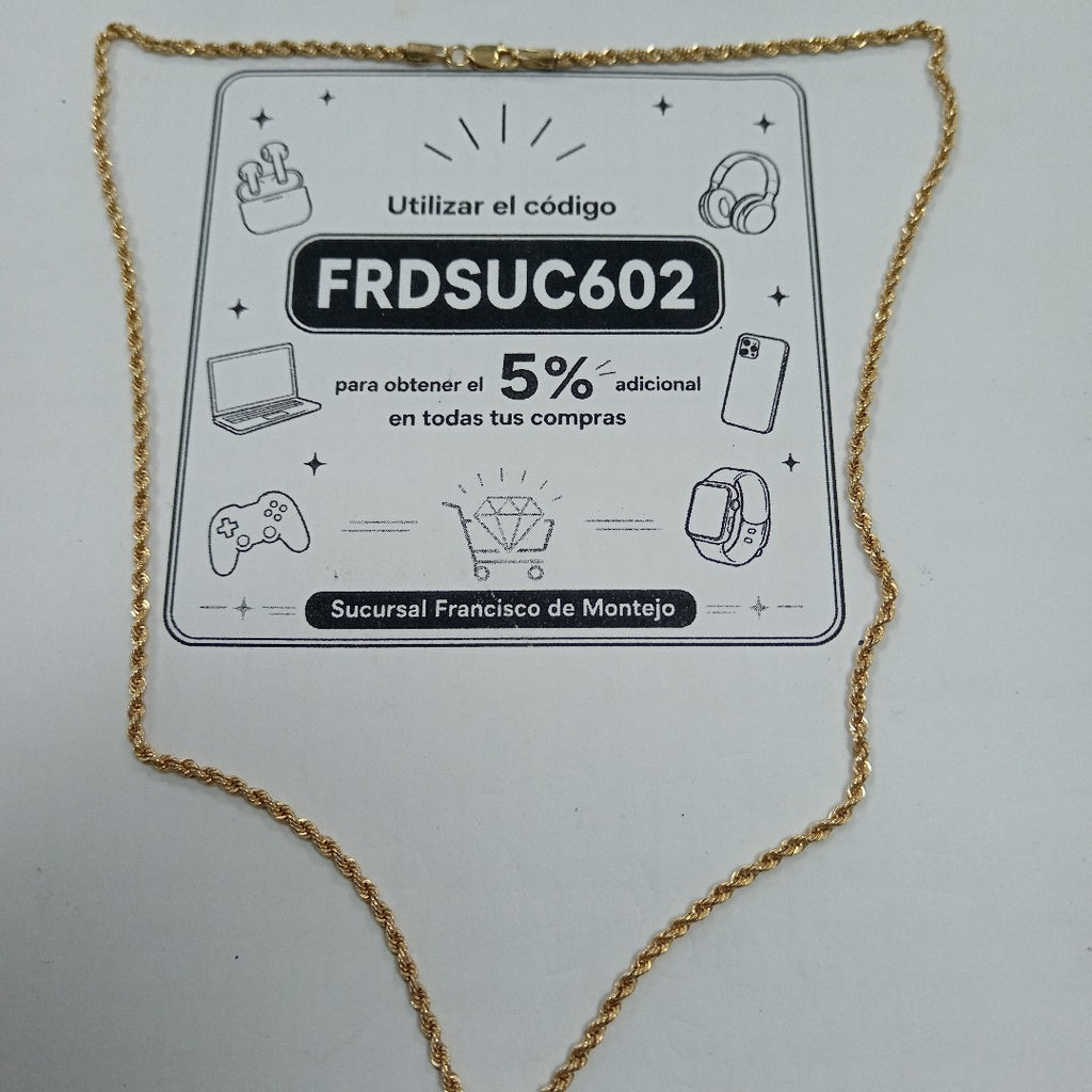 CADENA ORO 10 K 2.2 GRMS (SEMINUEVO)