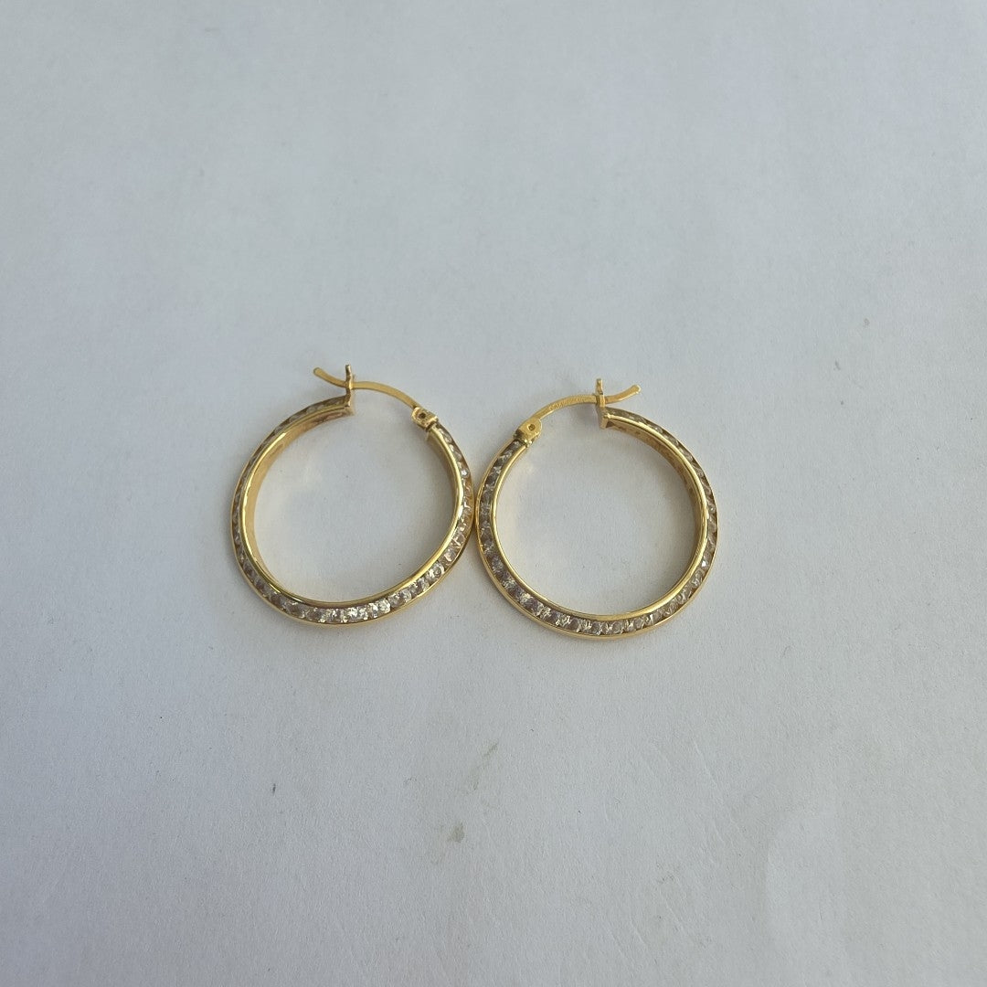 ARRACADAS PAR ORO 14 K 2.2 GRMS (SEMINUEVO)