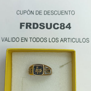 ANILLO DE GRADUACIÓN ORO 8 K 2.6 GRMS (SEMINUEVO)