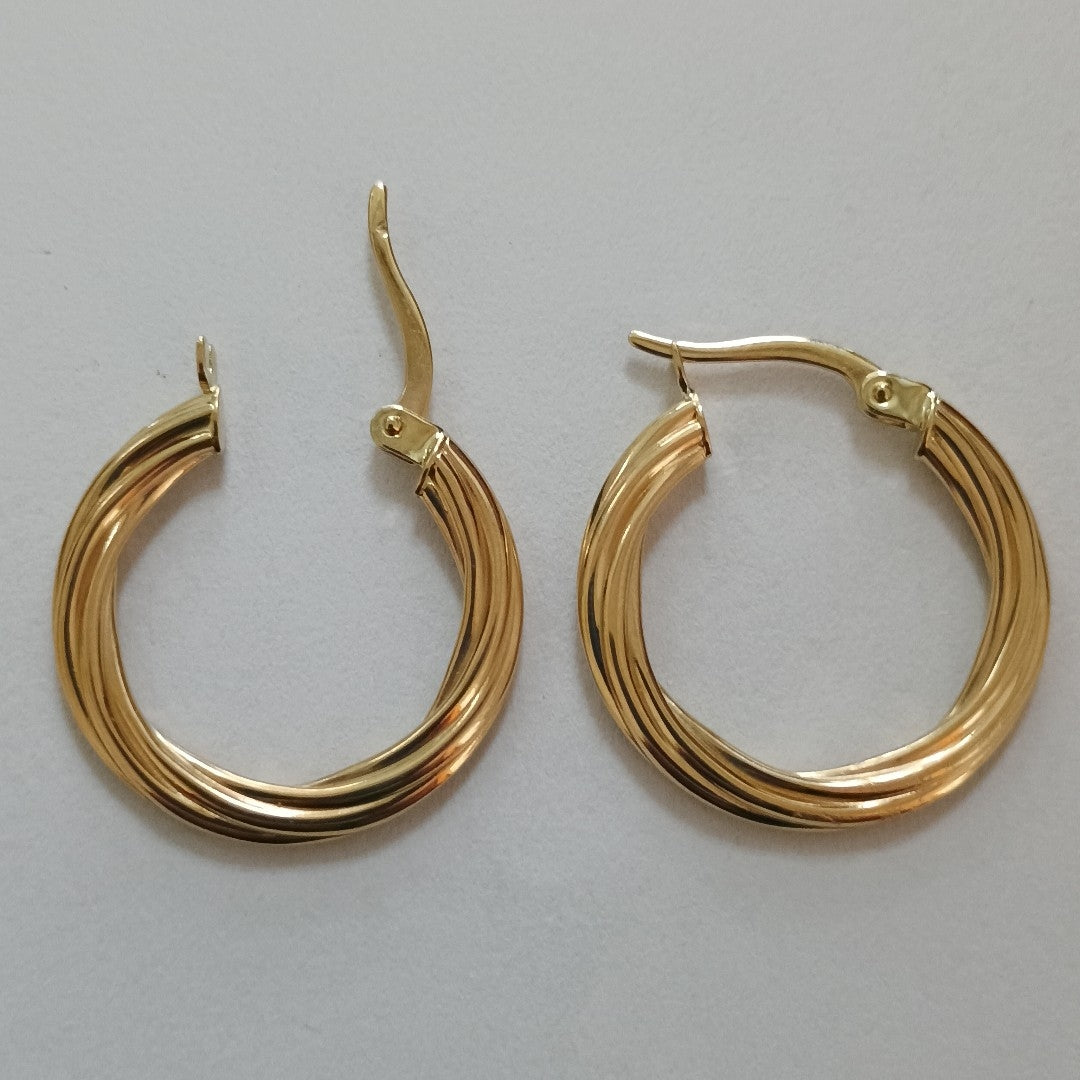 ARRACADAS ORO 14K 1.5 (NUEVO)