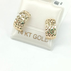 BROQUELES ORO 14K 1.7 (NUEVO)