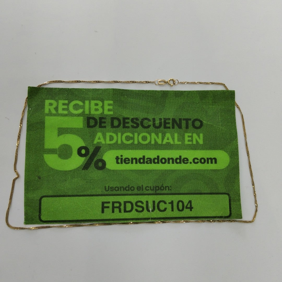 CADENA ORO 14 K 1,00 GRMS (SEMINUEVO)