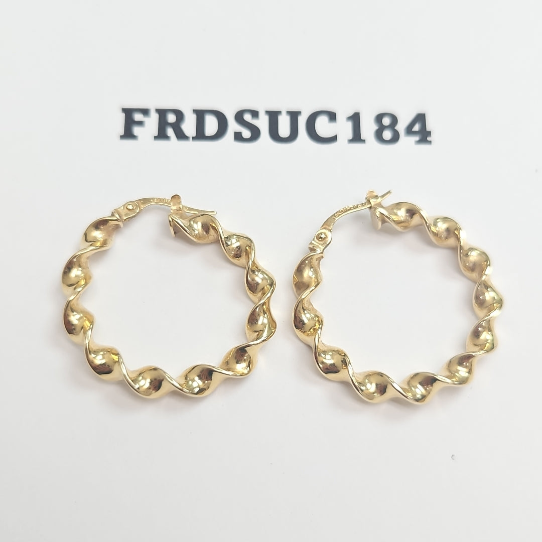 ARRACADAS PAR ORO 14 K 2.2 GRMS (SEMINUEVO)