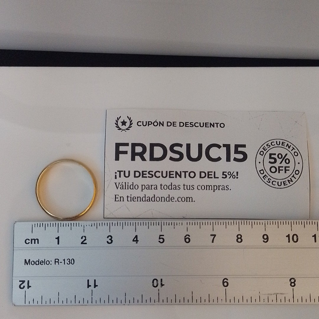 ARGOLLA ORO 18 K 4.5 GRMS (SEMINUEVO)