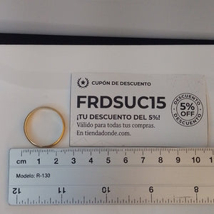 ARGOLLA ORO 18 K 4.5 GRMS (SEMINUEVO)