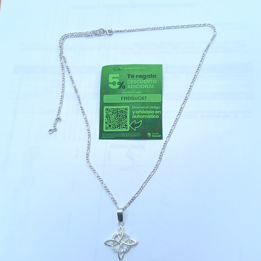 CADENA, DIJE PLATA 5.2 GRMS (SEMINUEVO)