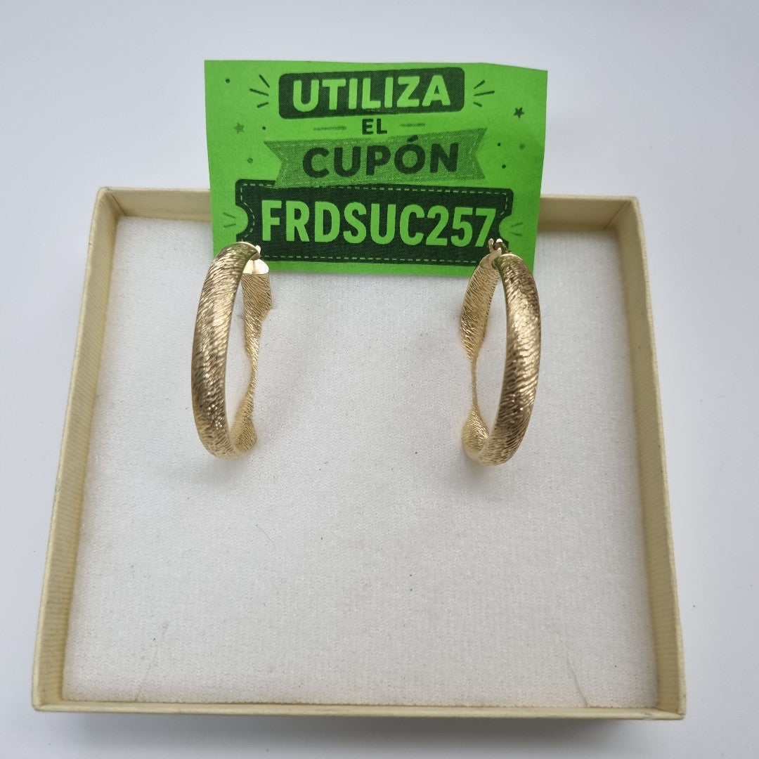 ARRACADAS PAR ORO 14 K 4.9 GRMS (SEMINUEVO)