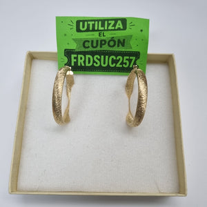 ARRACADAS PAR ORO 14 K 4.9 GRMS (SEMINUEVO)