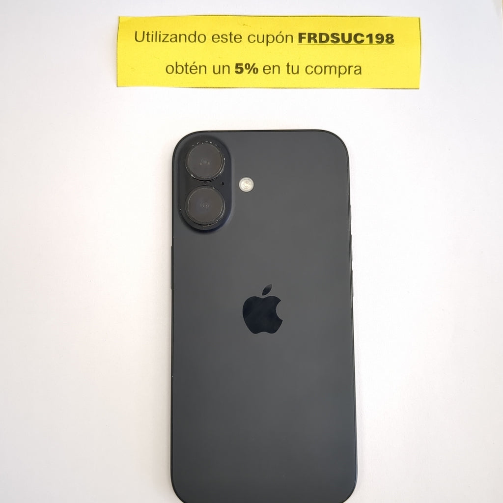 CELULAR APPLE IPHONE 16 A3286 (2024) 128 GB 8 GB RAM (SEMINUEVO)