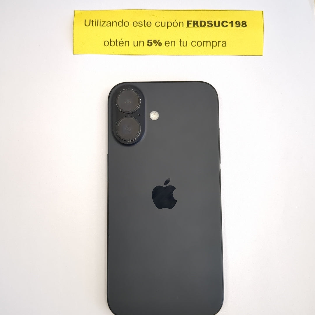 CELULAR APPLE IPHONE 16 A3286 (2024) 128 GB 8 GB RAM (SEMINUEVO)