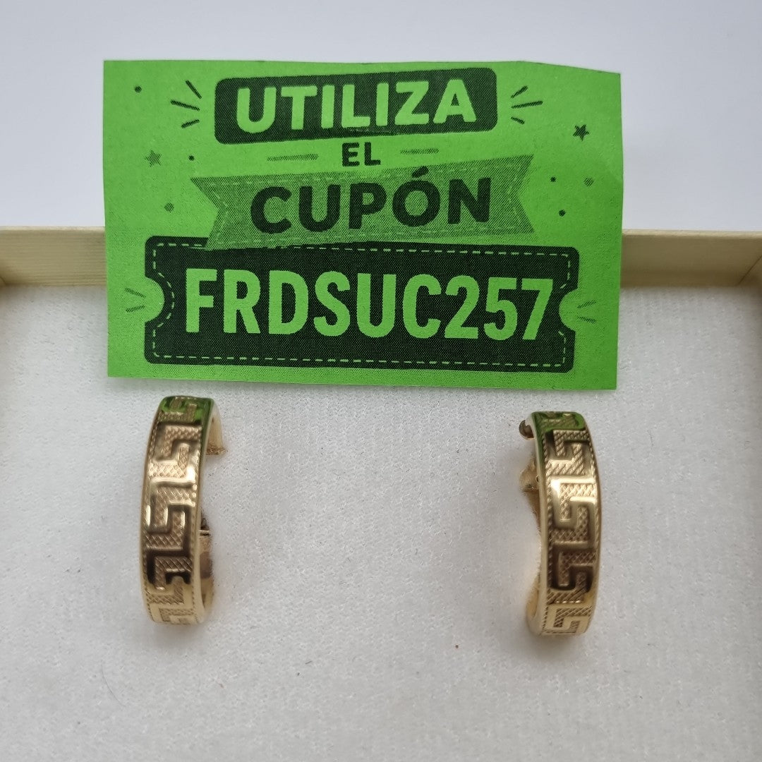 ARRACADAS PAR ORO 14 K 2.6 GRMS (SEMINUEVO)