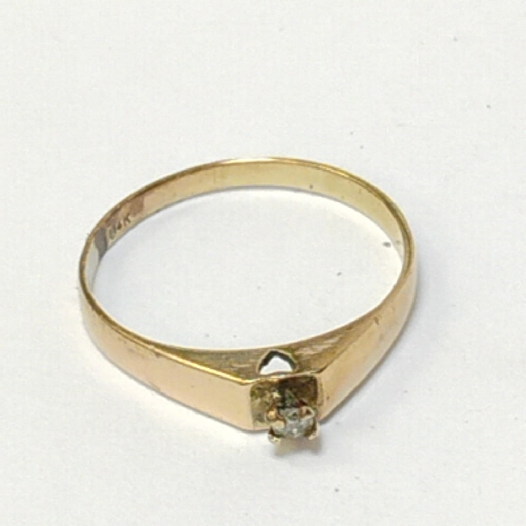 ANILLITO,SOLITARIO ORO 8 K 1,20 GRMS (SEMINUEVO)