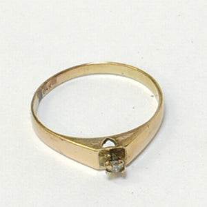 ANILLITO,SOLITARIO ORO 8 K 1,20 GRMS (SEMINUEVO)