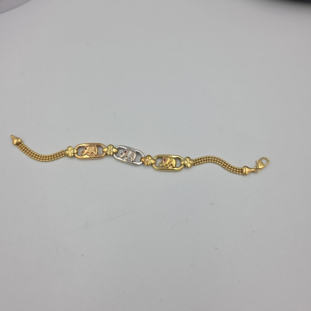 PULSERA ORO COMBINADO 14 K 11,00 GRMS (SEMINUEVO)