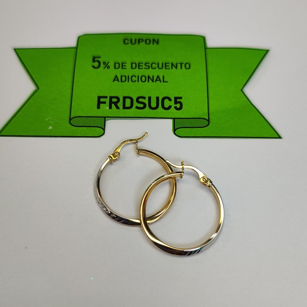ARRACADAS ORO 14K 1.5 (NUEVO)