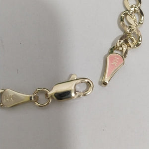 PULSERAS BARBADA ORO 14K 18 CM 4.5 GR (NUEVO)