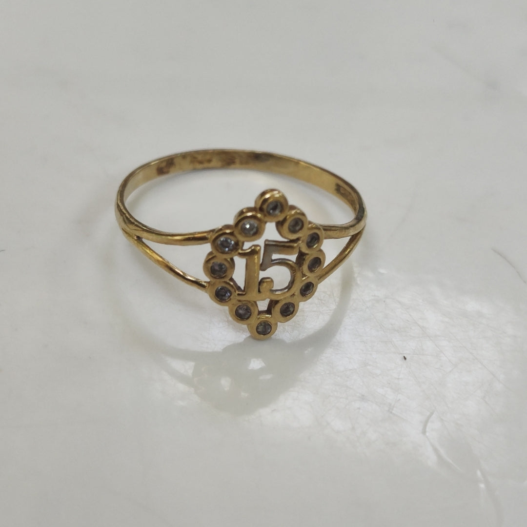 ANILLO ORO 10 K 1.2 GRMS (SEMINUEVO)