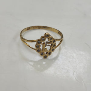 ANILLO ORO 10 K 1.2 GRMS (SEMINUEVO)