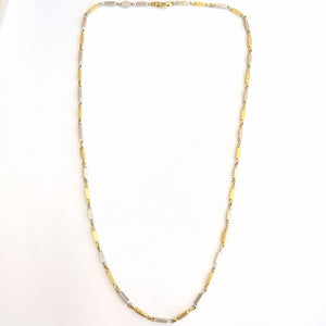 CADENA ORO COMBINADO 18 K 10.2 GRMS (SEMINUEVO)