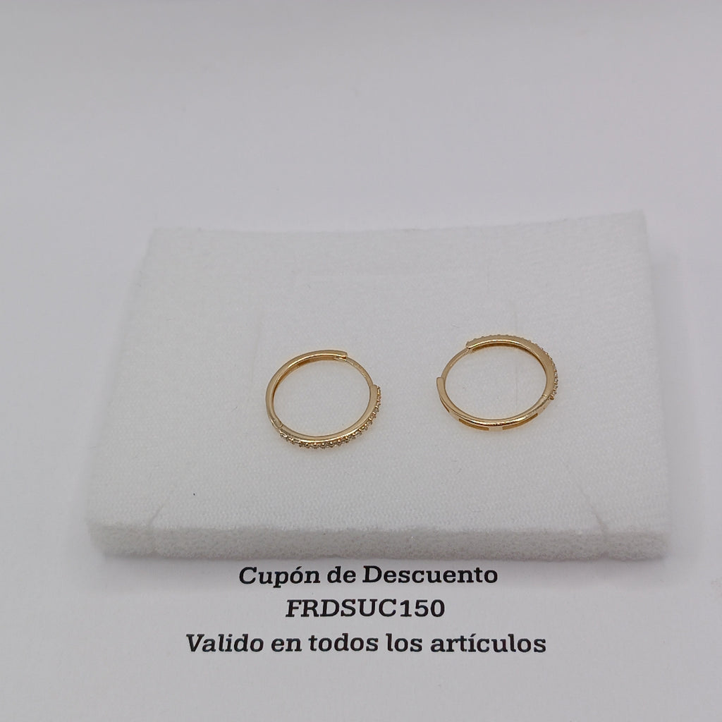 HUGGIES ORO 14K 1.4 (NUEVO)