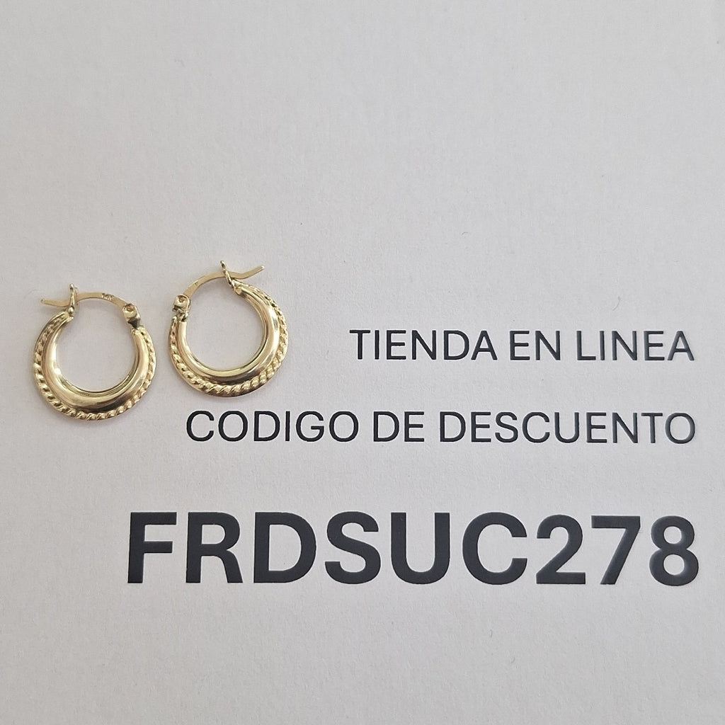 ARRACADAS ORO 14K 0.6 (NUEVO)