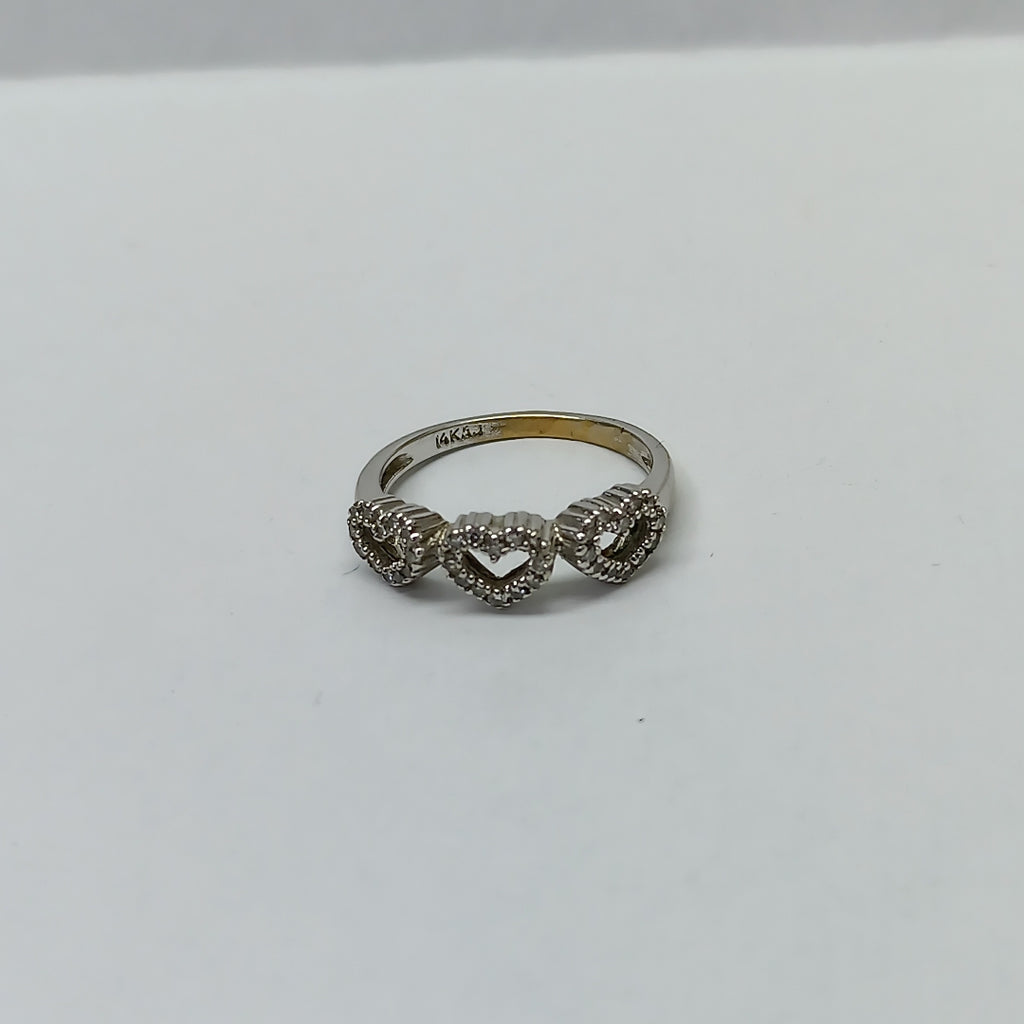 ANILLITO ORO, ORO BLANCO 14 K 2.3 GRMS (SEMINUEVO)