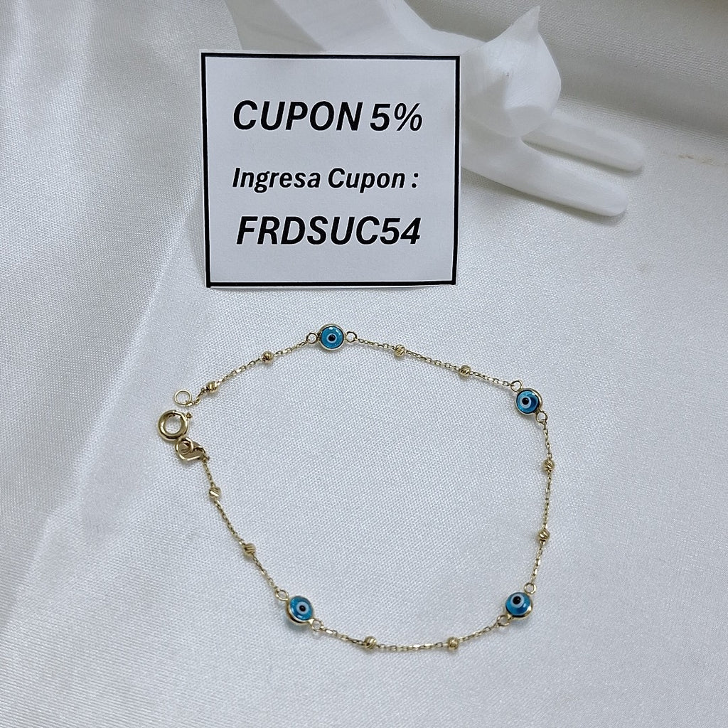 PULSERAS DAMA ORO 14K 1.1 (NUEVO)