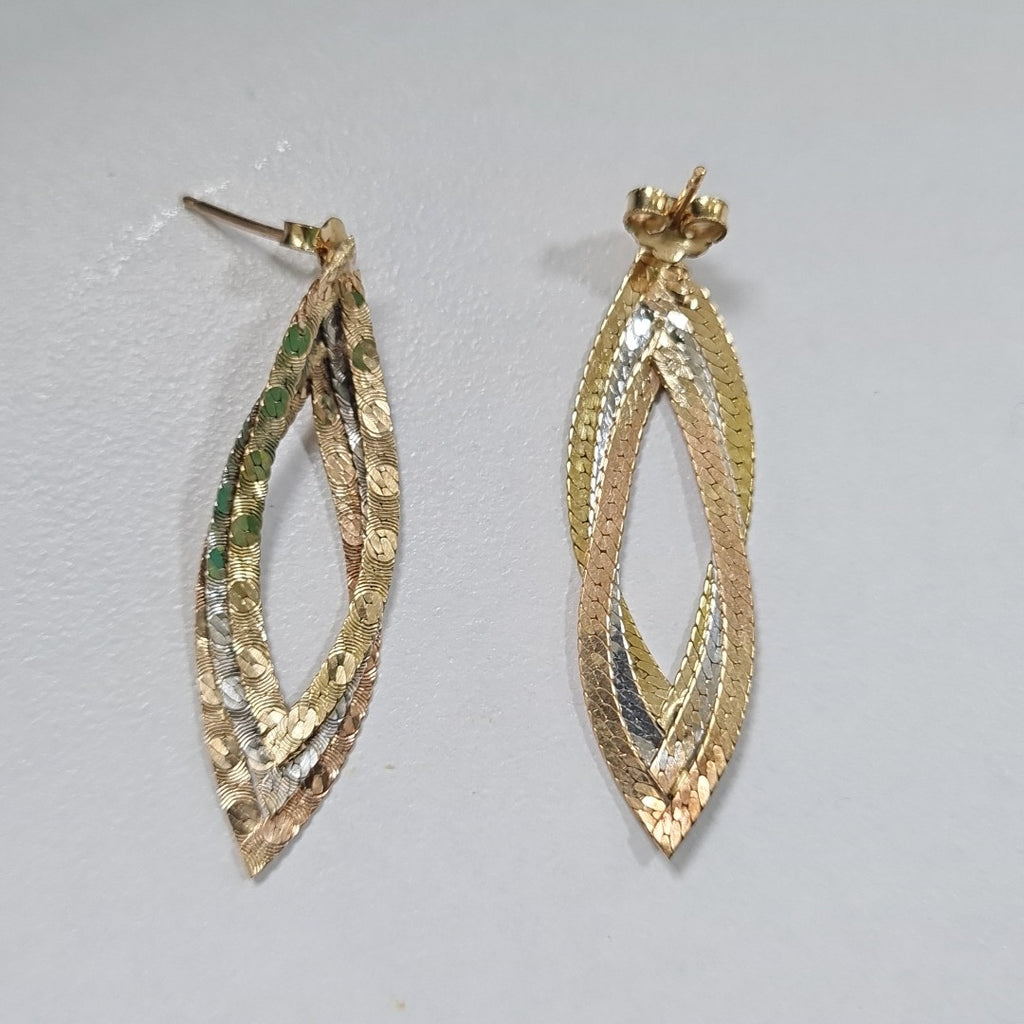 BROQUELES PAR ORO 14 K 2.7 GRMS (SEMINUEVO)