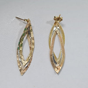 BROQUELES PAR ORO 14 K 2.7 GRMS (SEMINUEVO)