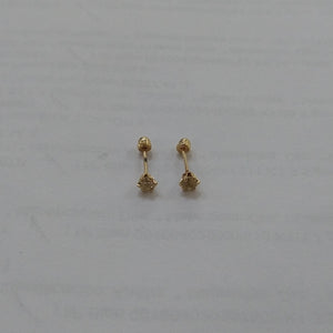 BROQUELES PAR ORO 14 K 0.2 GRMS (SEMINUEVO)