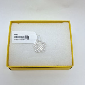 DIJE FLOR CON CIRCONIAS PLATA .925 1.7 GR (NUEVO)