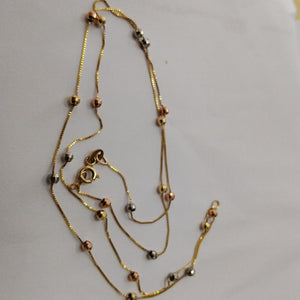 CADENA ORO, ORO COMBINADO 10 K 2.4 GRMS (SEMINUEVO)