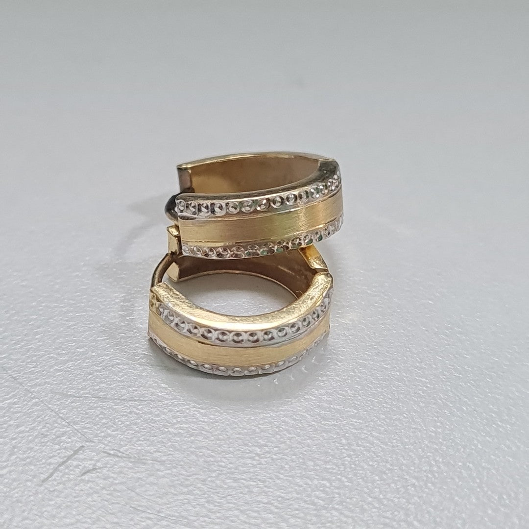 ARRACADAS PAR ORO 14 K 1.7 GRMS (SEMINUEVO)
