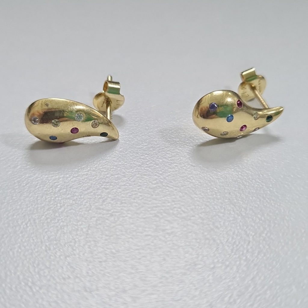 ARETES PAR ORO 10 K 1,90 GRMS (SEMINUEVO)