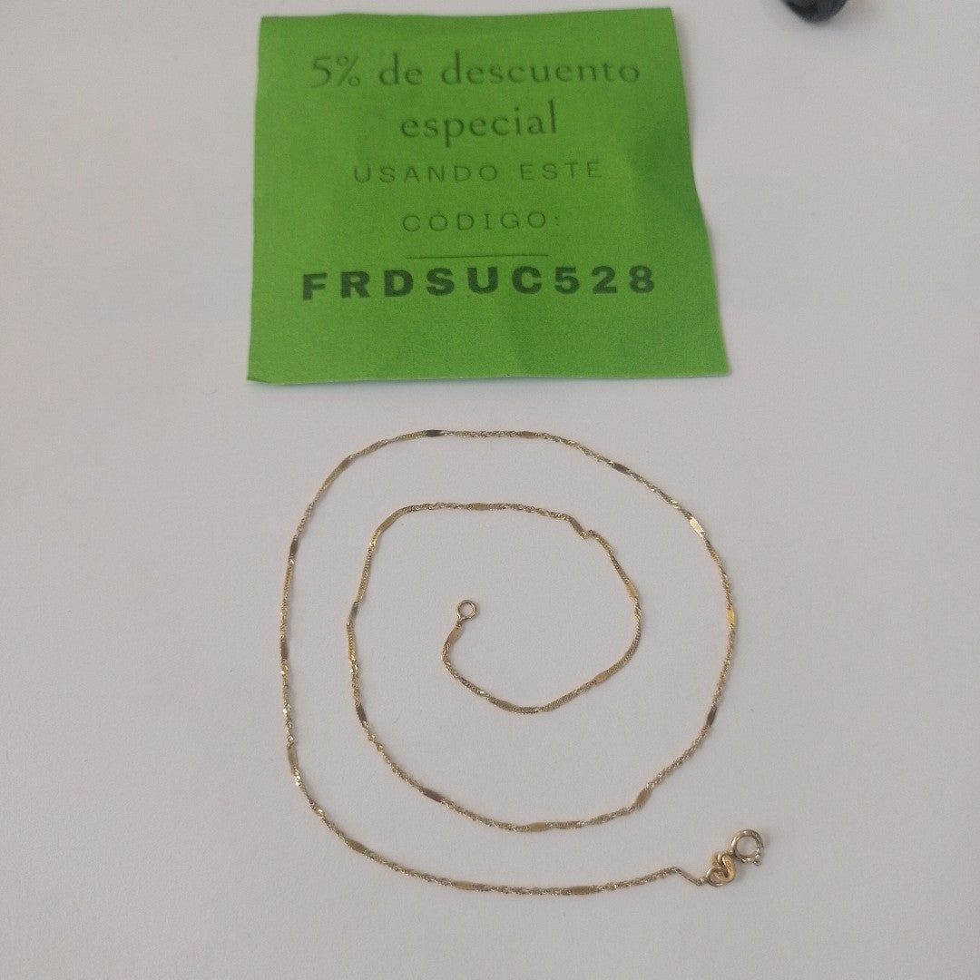 CADENA ORO 10 K 0.7 GRMS (SEMINUEVO)