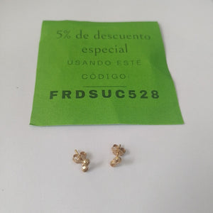 ARETES PAR ORO 14 K 0.6 GRMS (SEMINUEVO)