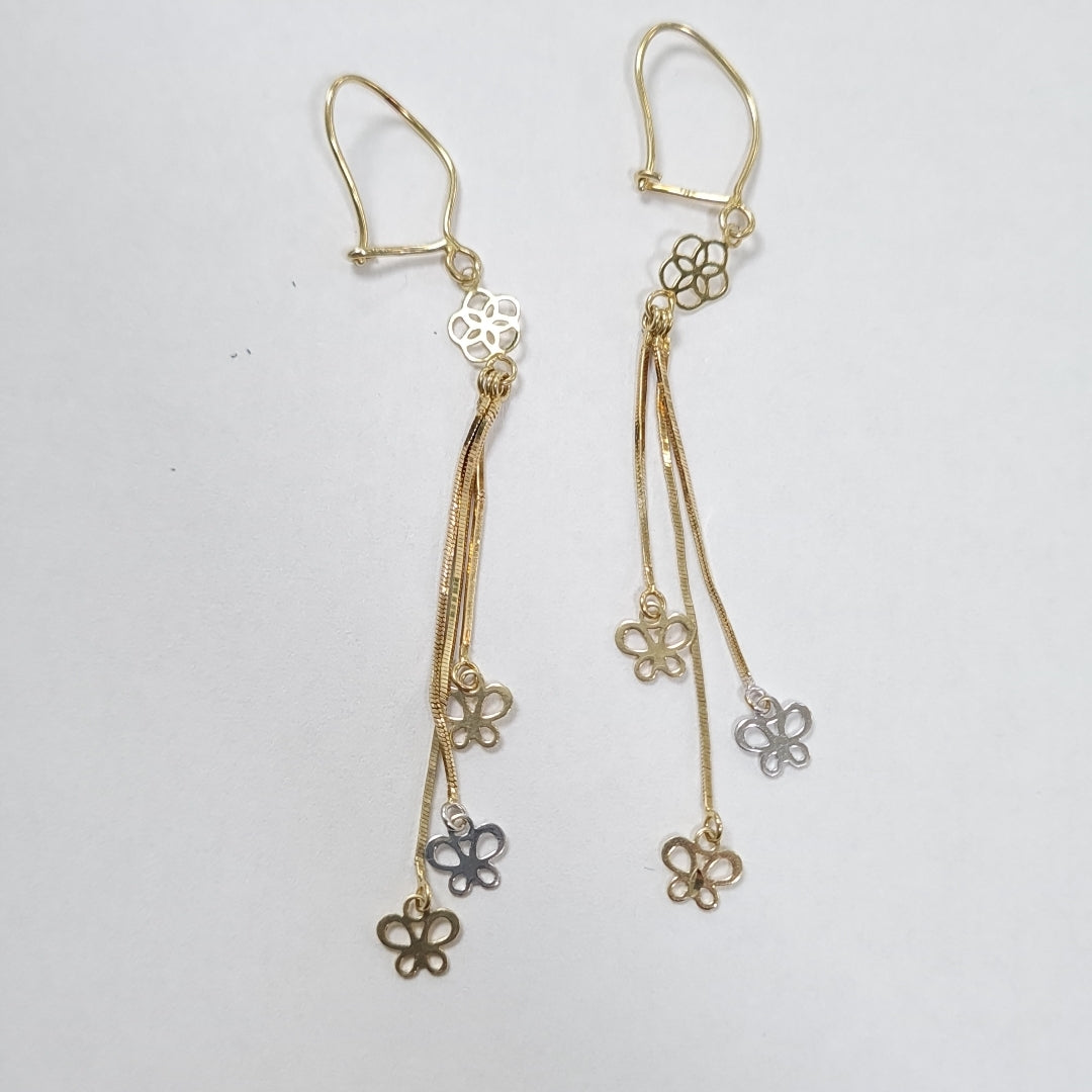 ARETES PAR ORO 14 K 2,10 GRMS (SEMINUEVO)