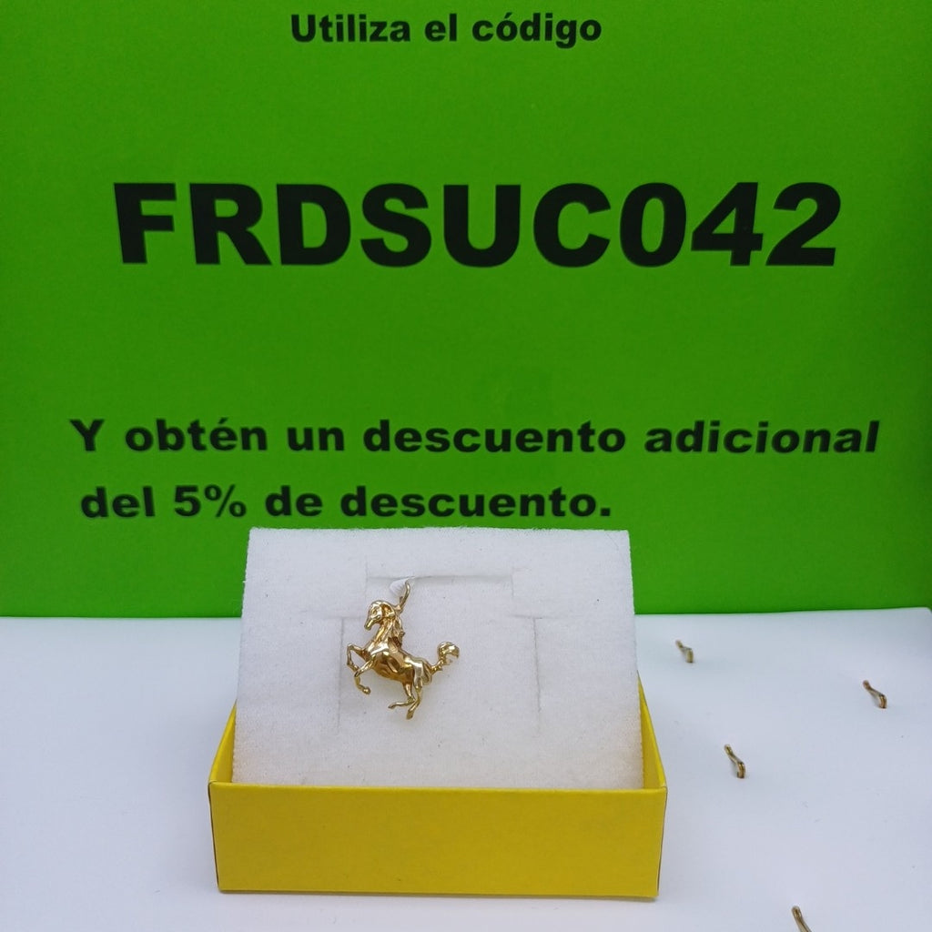 K1 2,10 GRMS 14 K ESPECIFICACIONES COMPLEMENTARIAS DIJE CABALLO (SEMINUEVO)