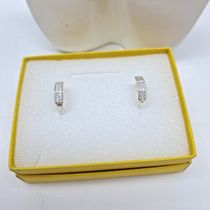 ARRACADAS C/CIRCONIAS PLATA .925 2.5 GR (NUEVO)