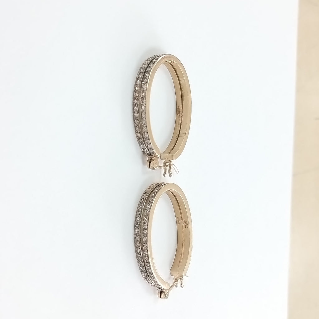 ARETES PAR ORO 18 K 11.1 GRMS (SEMINUEVO)