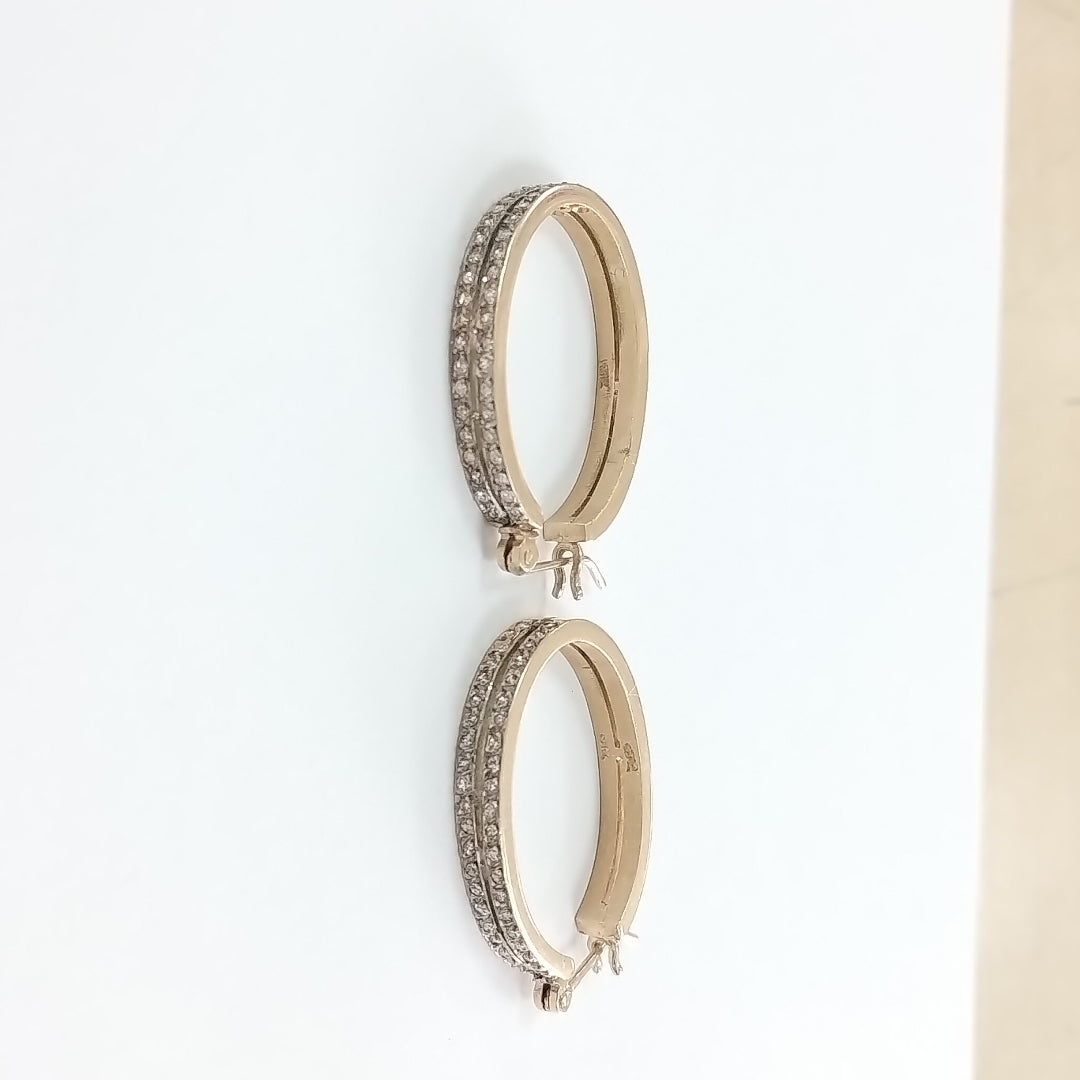 ARETES PAR ORO 18 K 11.1 GRMS (SEMINUEVO)