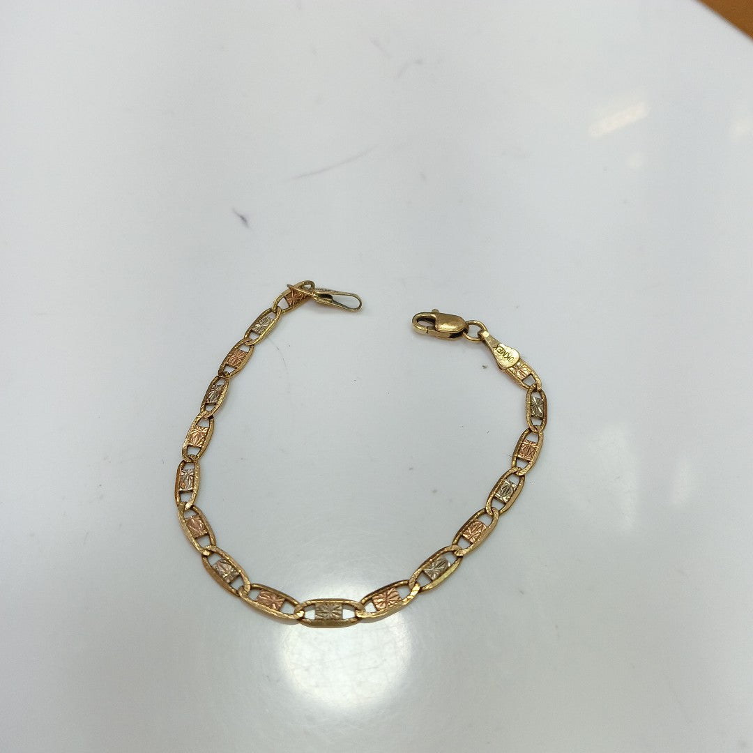 PULSERA ORO COMBINADO 10 K 2,20 GRMS (SEMINUEVO)