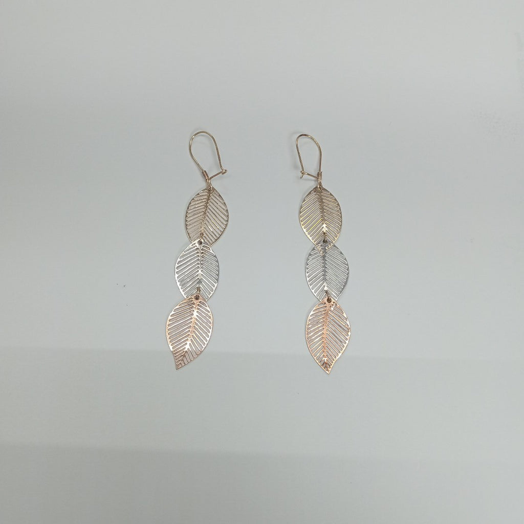 ARETES PAR ORO, ORO COMBINADO 10 K 2.2 GRMS (SEMINUEVO)