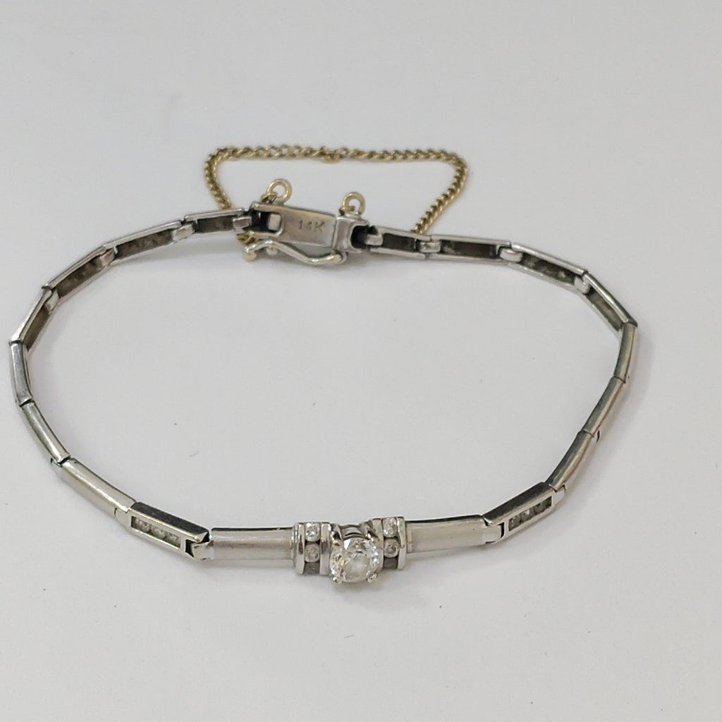 PULSERA ORO, ORO BLANCO 14 K 8 GRMS (SEMINUEVO)