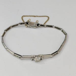 PULSERA ORO, ORO BLANCO 14 K 8 GRMS (SEMINUEVO)
