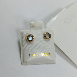 BROQUELES PAR ORO 14 K 1.1 GRMS (SEMINUEVO)