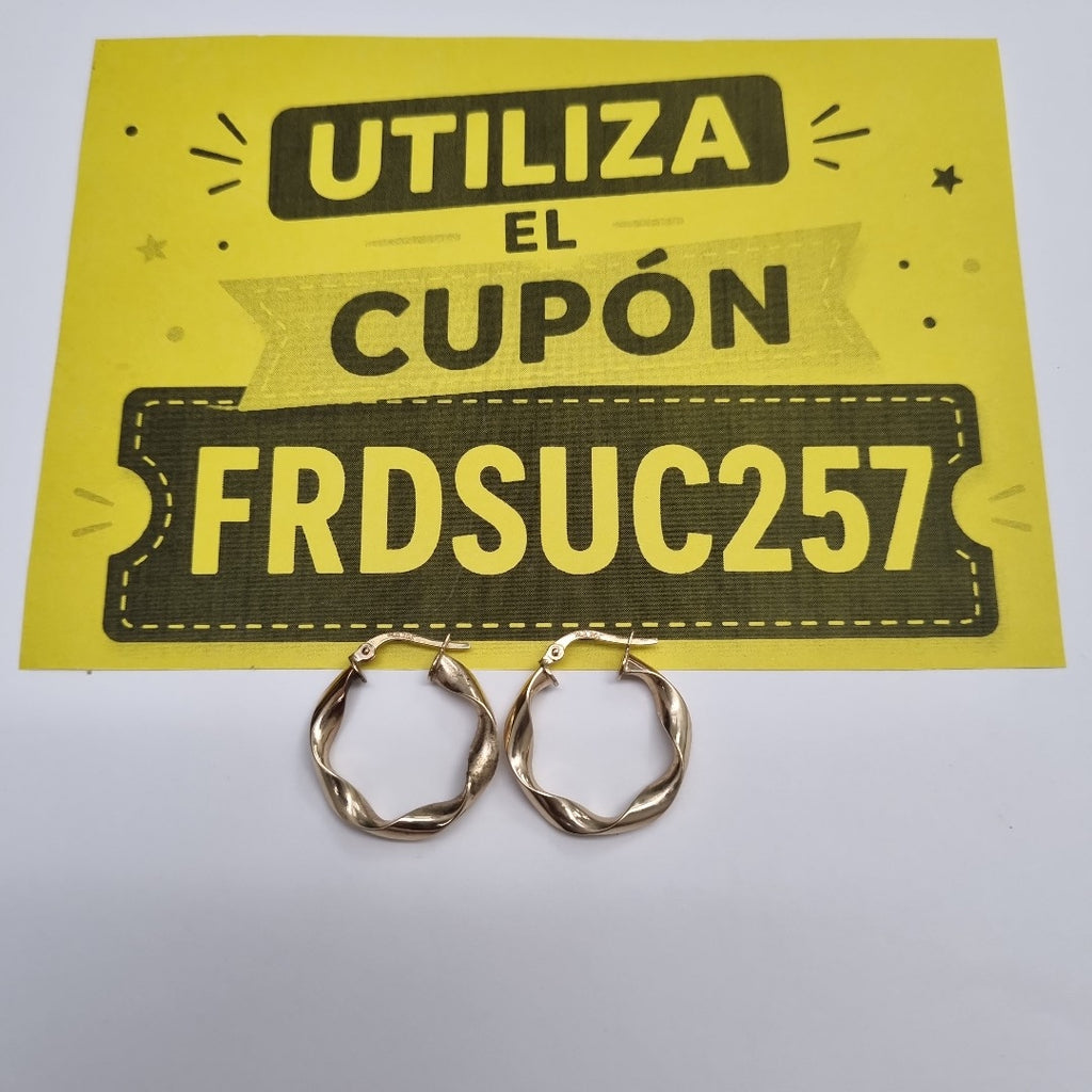 ARRACADAS PAR ORO 10 K 1.7 GRMS (SEMINUEVO)