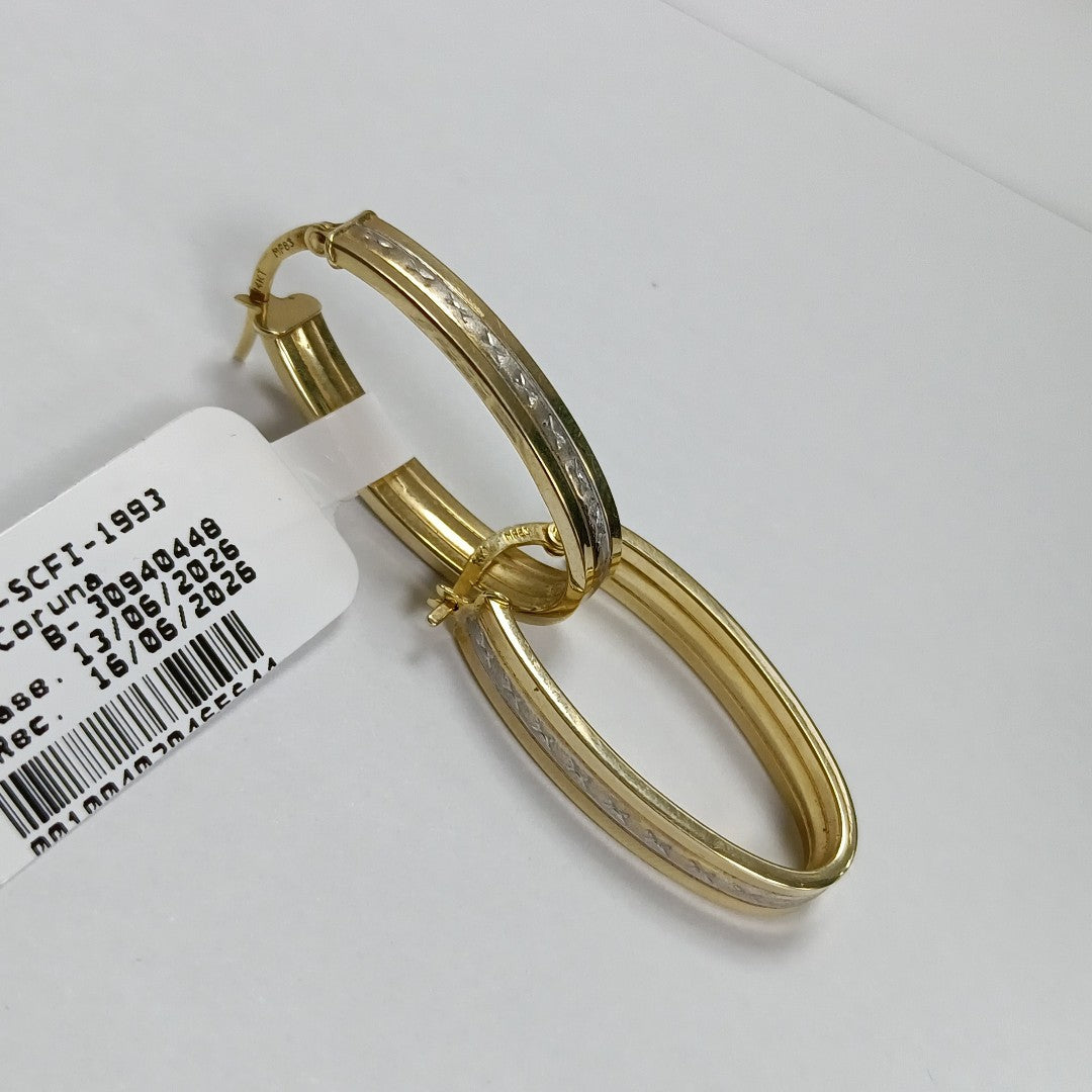 ARRACADAS PAR ORO 14 K 2.2 GRMS (SEMINUEVO)